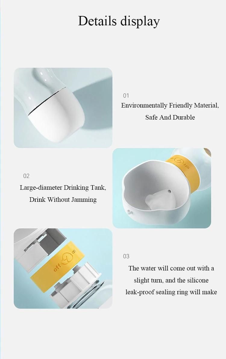 Outdoor Drinking Portable Dog Pet Water Bottles Multifunction Pet Travel Water Bottle Pet Water Dispenser Travel Dog Cat Feeder Bowl