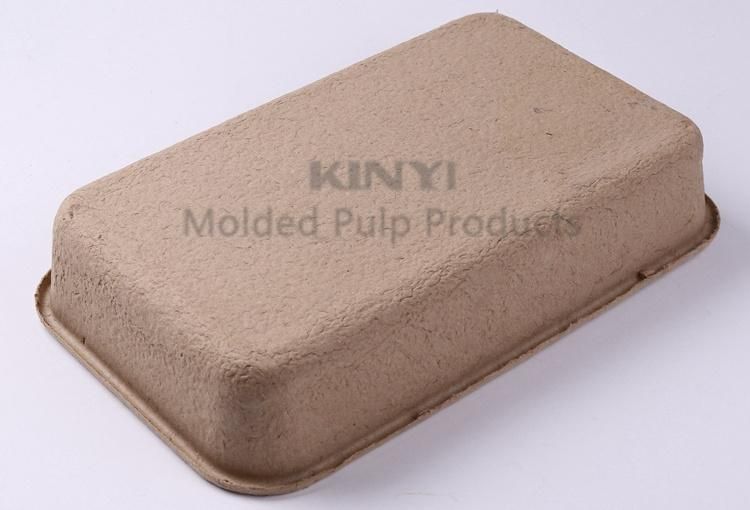 Customized Paper Pulp Molded Disposable Cat Litter Tray Waterproof