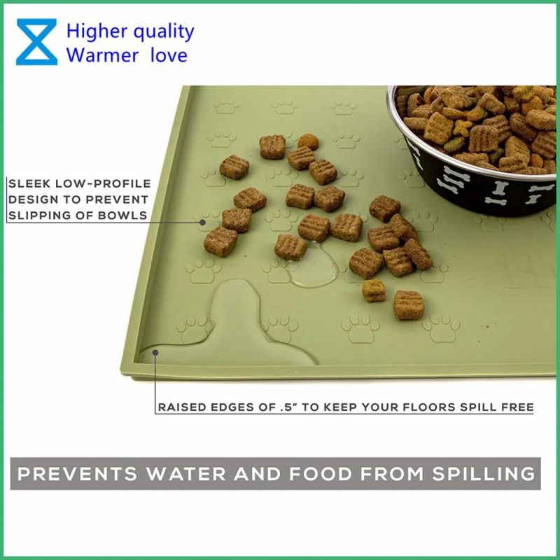 Hot-Selling High Quality Pet Feeding Mats for Dog Cats with Eco-Friendly Materials