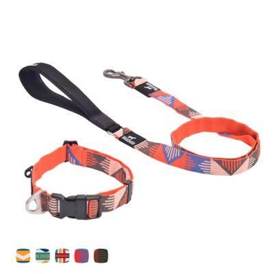 Rainbow Jacquard Weave Pet Accessories Dog Leash with New Design