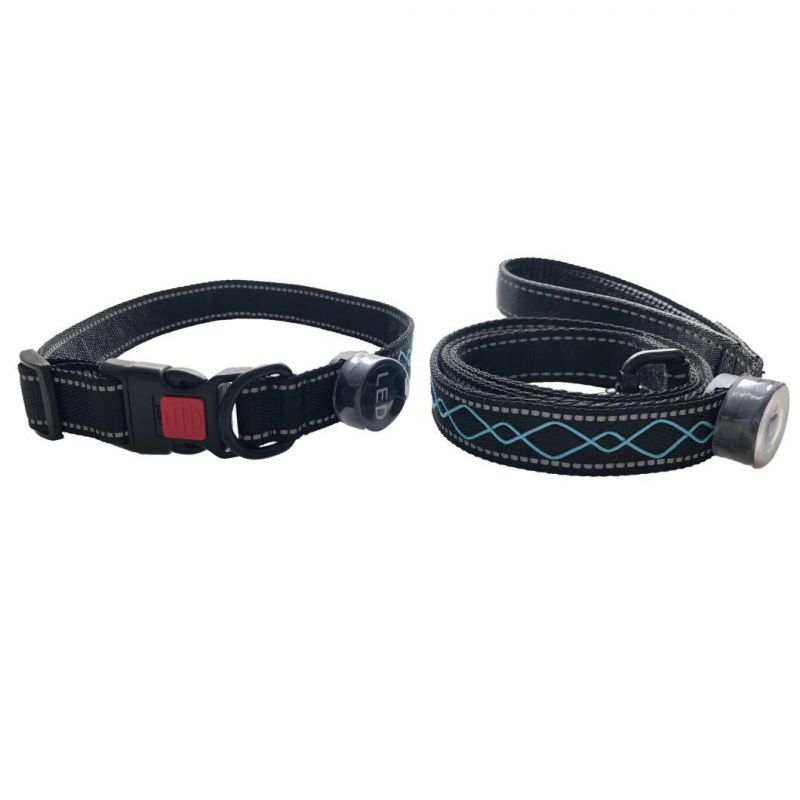 Safety LED Dog Collar and Leash Hot Sales in 2022 LED Collar Dog