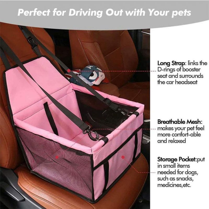 Dog Car Seat Foldable Pet Car Booster Seat