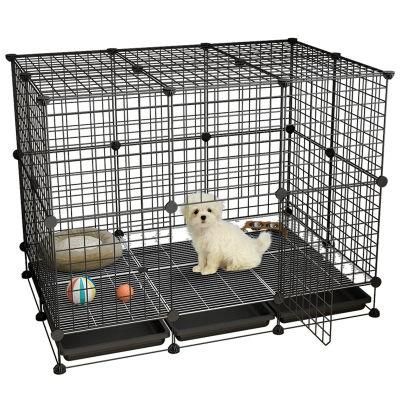 DIY Amazon Hot Sale Black Wire Metal Pet Cages, Carriers &Amp; Houses for Sale
