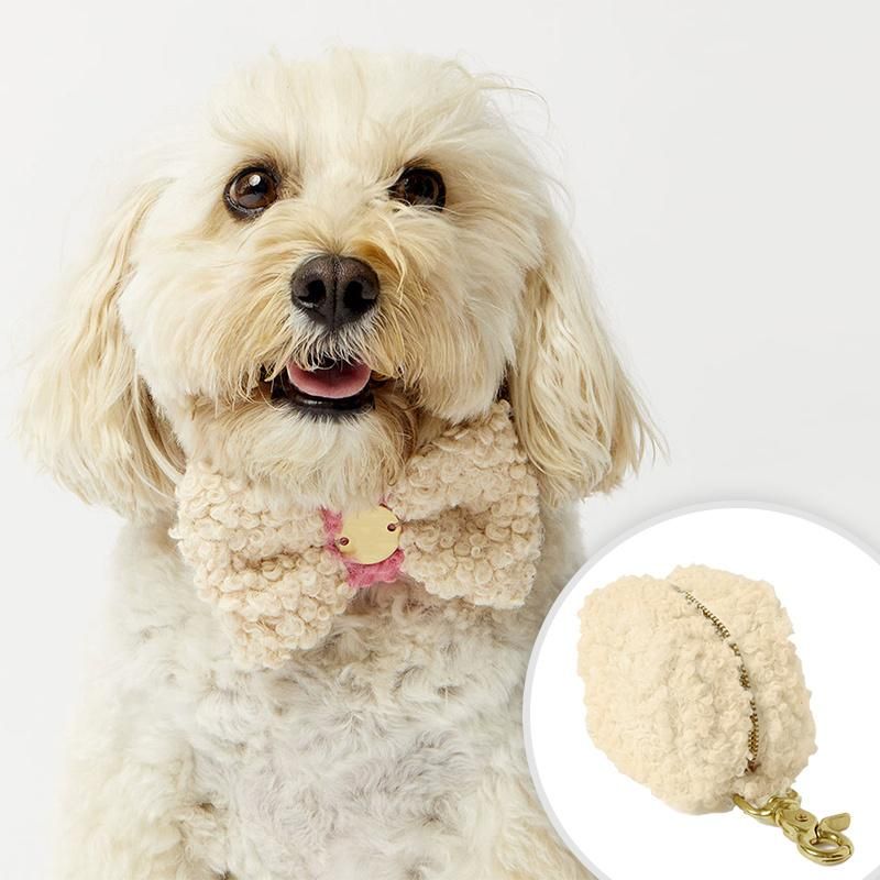 Cute Lamb Wool Portable Dog Poop Bag Garbage Bag Soft Pet Garbage Bag Dispenser Holder Fit Any Dog Bags for Poop Gift