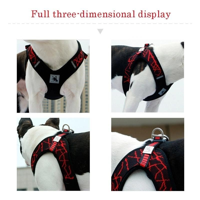 Nylon Dog Harness Dogs Harness Vest No Pull Mesh Adjustable Step-in Pet Harnesses