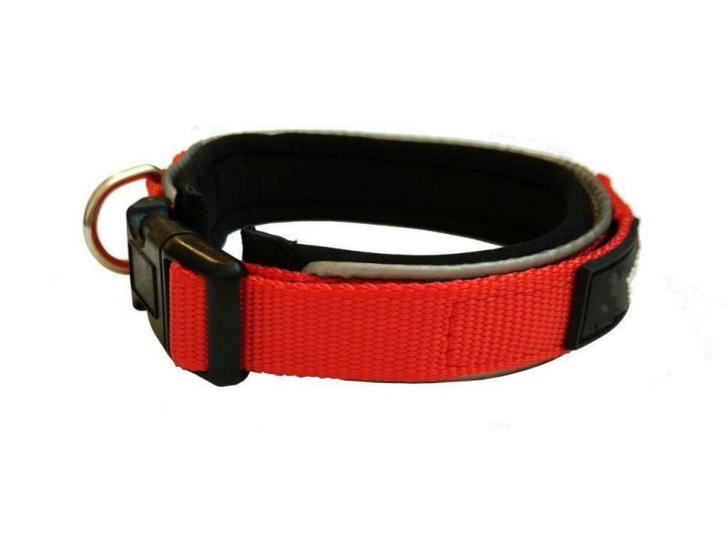 Highly Reflective Padded Polyester and Neoprene Dog Collars