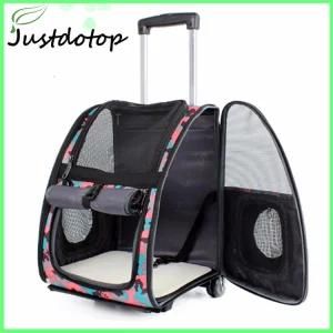 Outdoor Pet Purse Carriers Dog Trolley Bags Houndstooth Cat Carriers