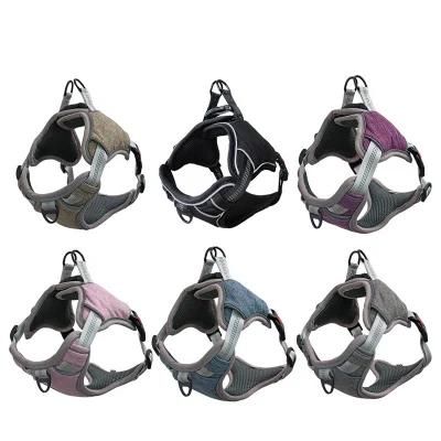 Wholesale Reflective Soft More Buckle Durable Pet Dog Chest Harness
