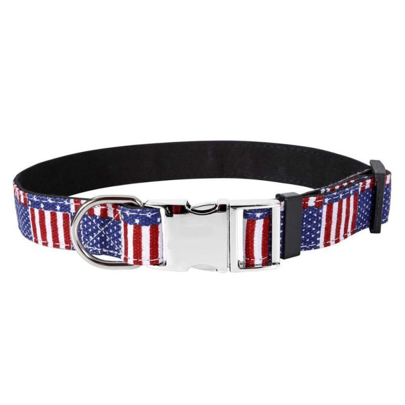 Amazon Popular Pet Safe Neoprene Padded with Metal Buckle, Comfort Pattern Printed Adjustable Dog Collar