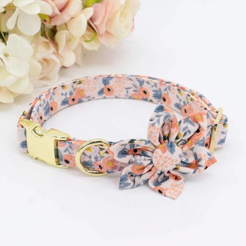 Custom Flower Girl Dog Collar for Female Dogs