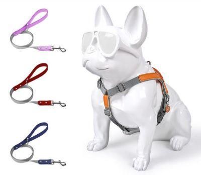 Fashion Design Nylon Dog Harness with Leather Stitch with Fast Delivery