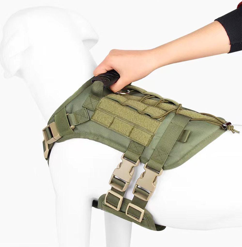out Door Tactical Dog Harness for Hiking Training No Pull Vest Harness