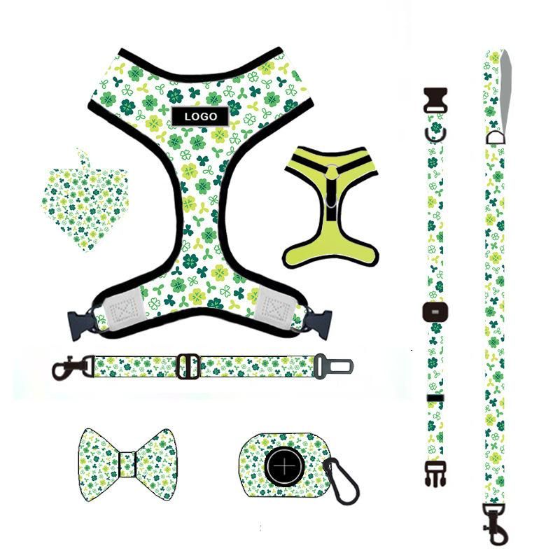 Personalised Logo & Designs for Dog Harness, Lead, Collar and Poop Bag Holder, Custom Pet Accessory Bundle