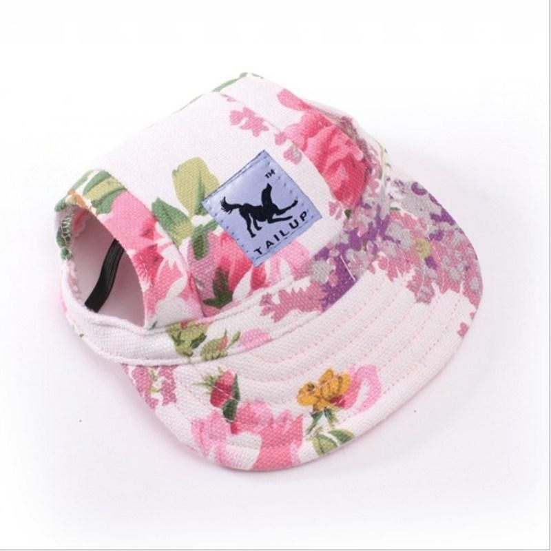 Summer Print Baseball Dog Pet Hat Cute Pet Accessories for Small Dogs