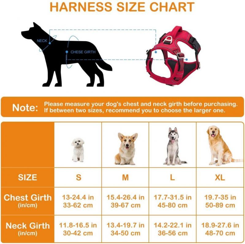 Ergonomic Design No Pull Dog Harness with Fast Delivery