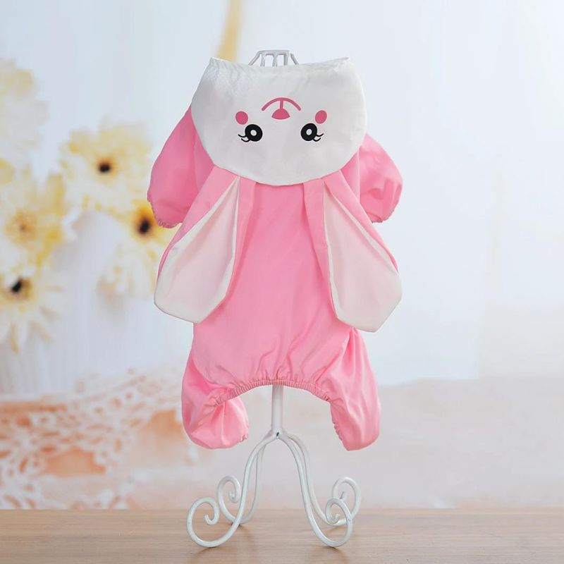 Wholesale Custom Comfortable Large Pet Clothes Hoodie Safe Waterproof Pet Dog Raincoat