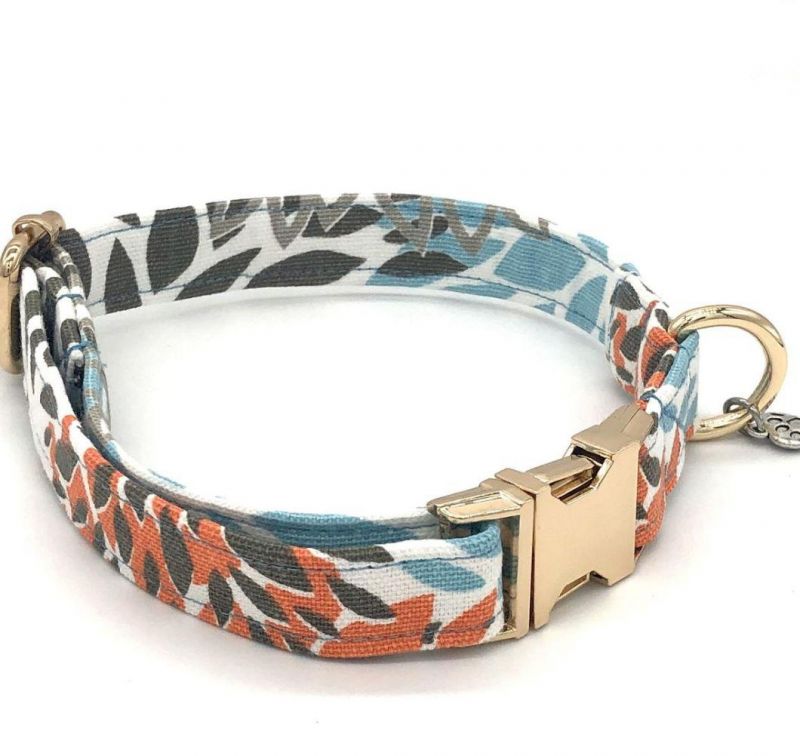 Custom Print Durable Canvas Dog Collar