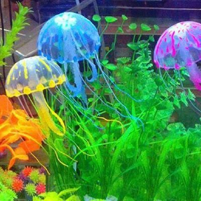 Glowing Effect Vivid Jellyfish for Aquarium Fish Tank