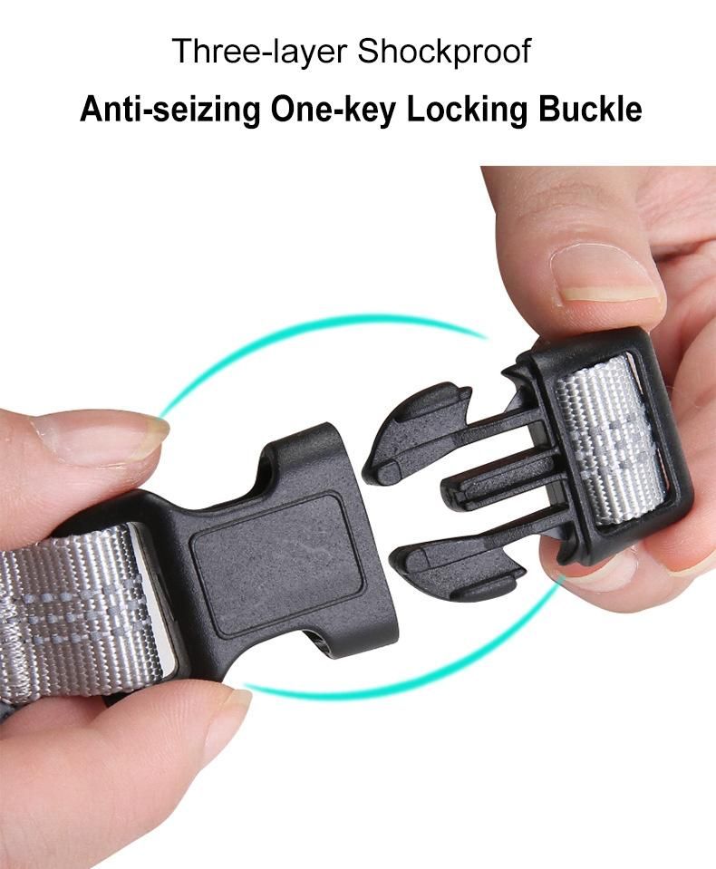 Comfortable Outdoor Fun Time No-Pull Nylon Solid Color Anti Bite Dog Harness