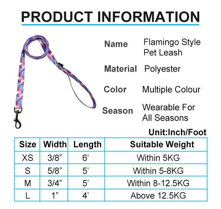 Custom Sublimation Polyester Dog Harness Leashes Set, Pet Leads and Harness for Training and Walking