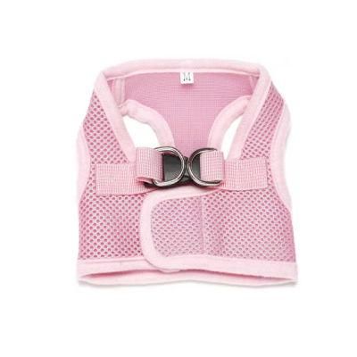 Pure Color Breathable Mesh Cloth Dog Harness Summer Cool Pet Harness