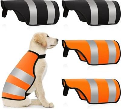 Dog Reflective Vest 4 Packs Adjustable Doggies Jackets Puppy Vest Safety Dog Reflective Vests High Visibility Vest for Dogs