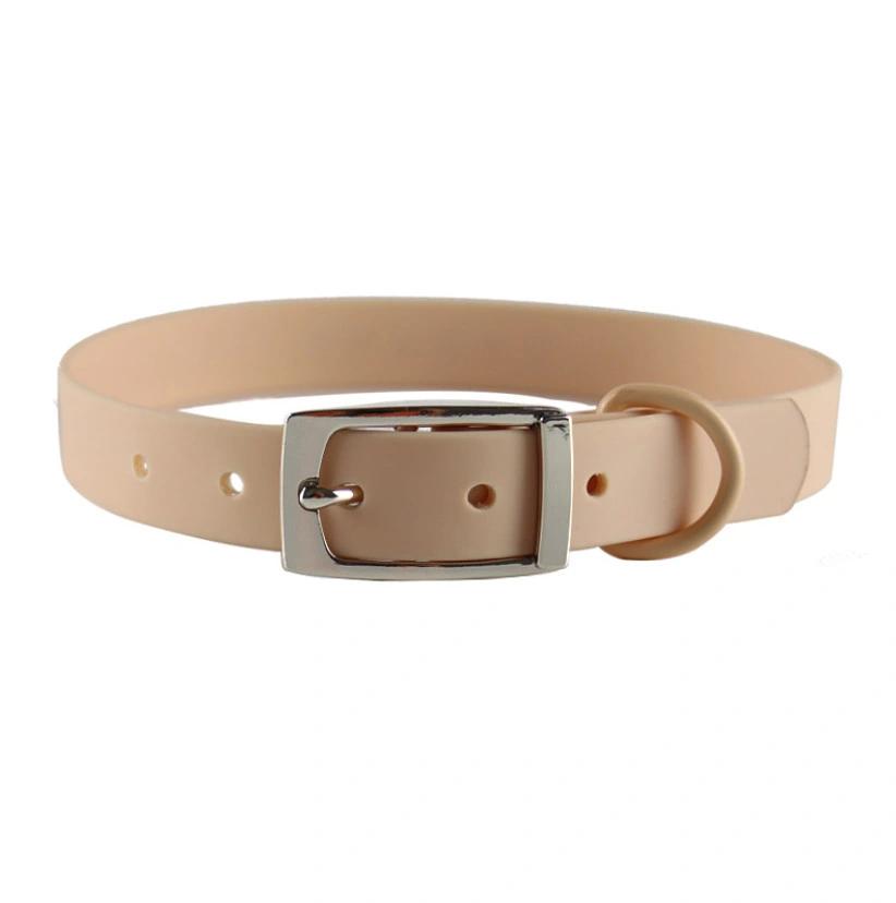 Custom Logo Color PVC Collar Waterproof PVC Pet Dog Cat Collars with Low MOQ