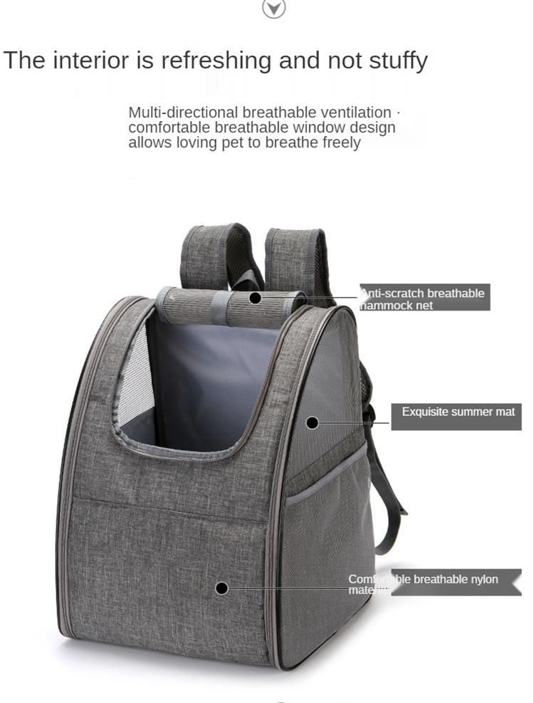 Pet Supplies Cat Bag Portable out Bag Breathable Foldable Pet Backpack