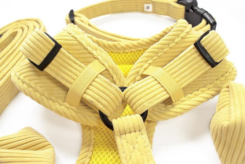 Breathable Mesh Dog Harness Corduroy Puppy Lovely Pet Product