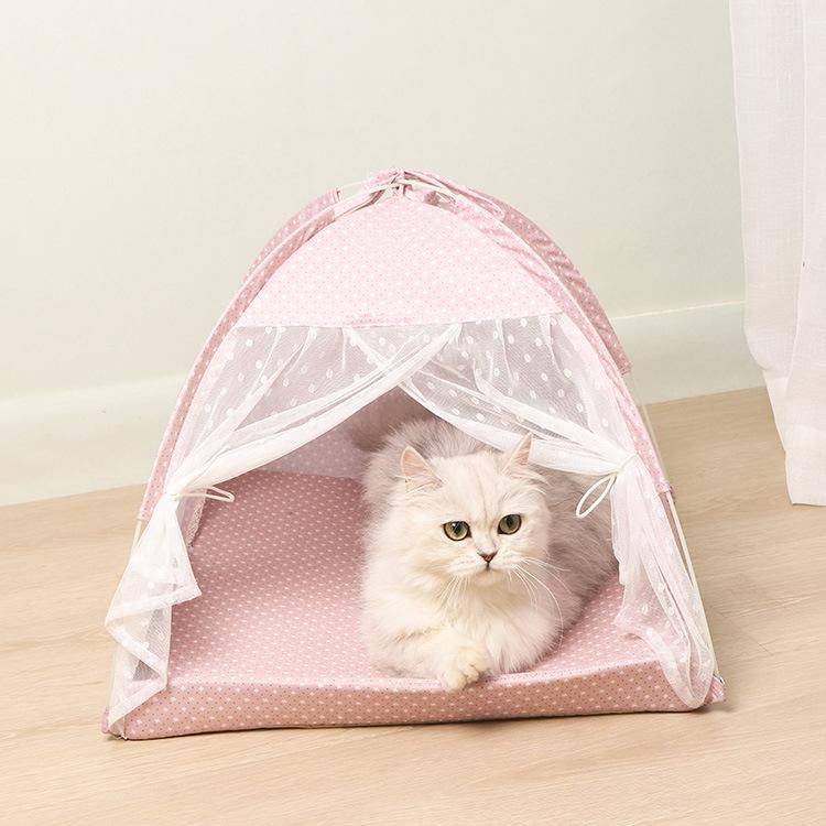 Luxury Pet Tent Bed for Dog and Cat Pet Teepee Houses with Cushion Indoor Outdoor Other Pet Products