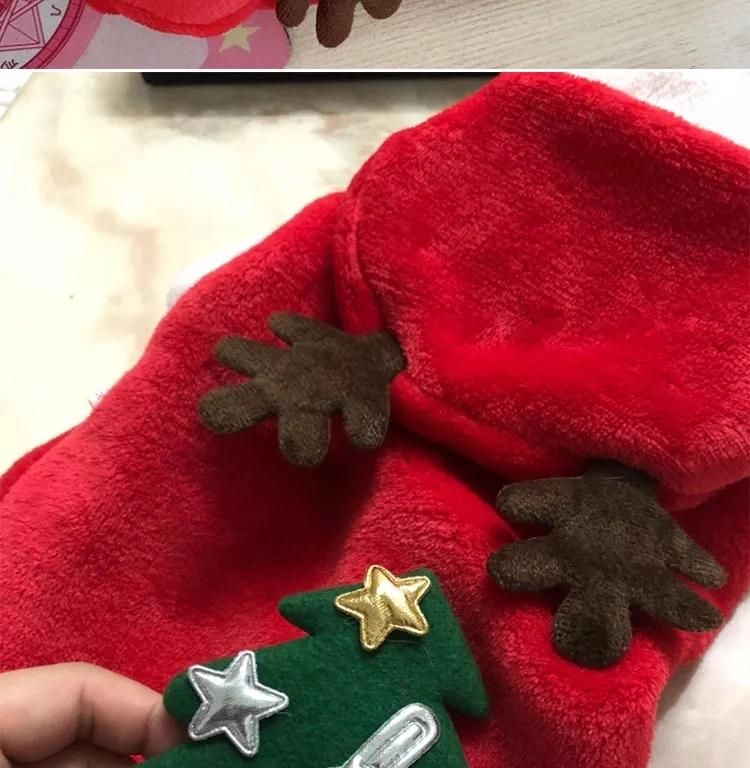Custom Pet Clothes Reindeer Christmas Costume Puppy Winter Clothing Wholesale