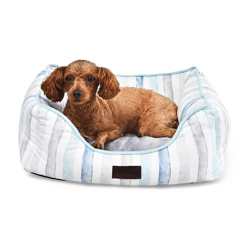Classic Style Various Striped DOT Pet Bed Recycled Material Dog Bed