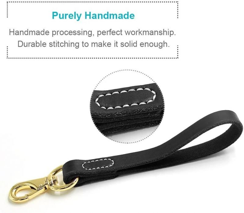 Dogs Training and Walking Short Leather Dog Leash