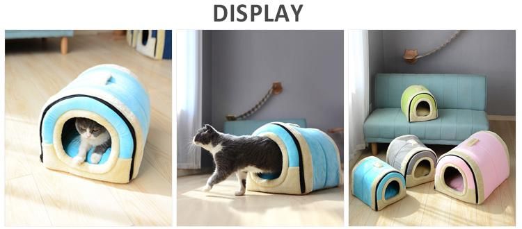 Luxury Cat Nest Calming Pet Nest Small Dog Bed Warm Cat Beds Portable Pet Bed