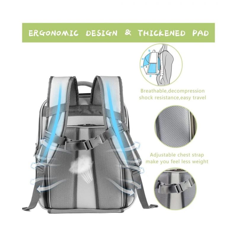 Pet Expandable Backpack Carrier Mesh Backpack Carrier for Small Dogs and Cats