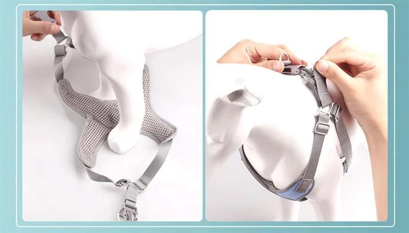 Dog Harness Personalized Dog Tags Reflective Adjustable Pet Harness for Puppy Medium Large Dog Animals Drop Shipping