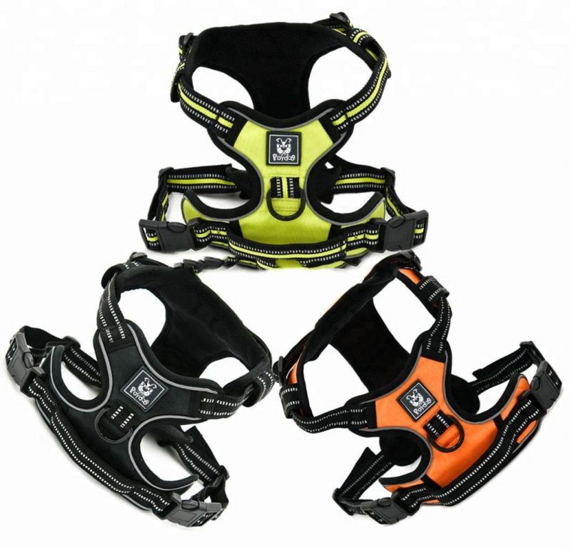 OEM Factory Adjustable Reflective Custom No Pull Dog Harness Step in Pet Dog Harness