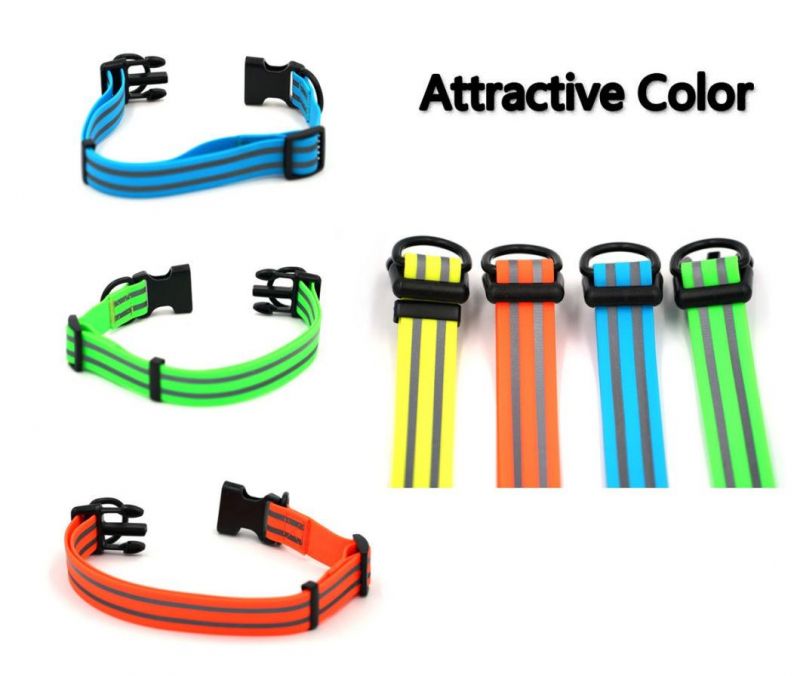 Pet Safety Reflective Collar Waterproof Soft Pet Collars Stink Proof Buckle Collar