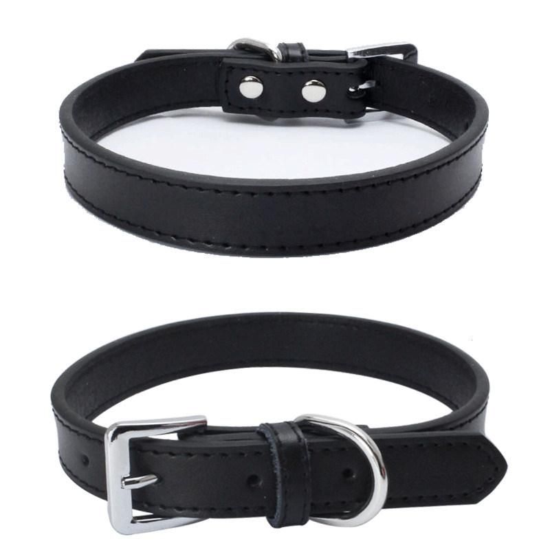 Good Quality Hot Selling Cowhide Leather Dog Collar Leash Lead Set