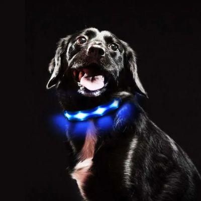 Factory Direct Sale LED Flashing Pet Collar Glowing Dog Collar for Safety Walking Pet and Against Pet Lost/Pet Accessory/ Pet Accessories