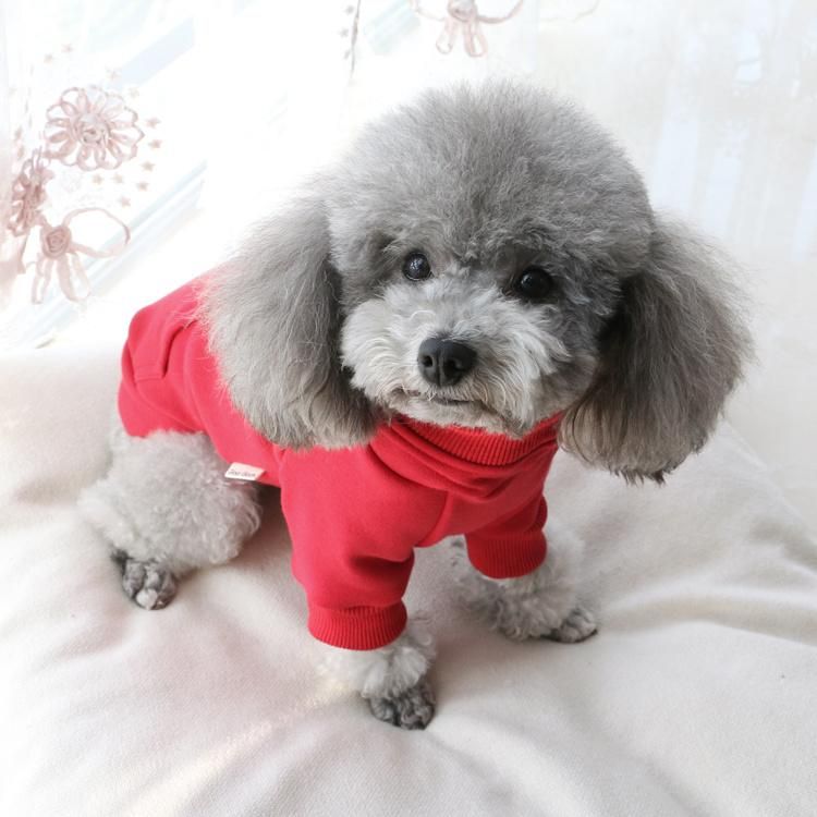 Wholesale Cotton Custom Dog Clothes Colorful Blank Dog Hoodie Sweater