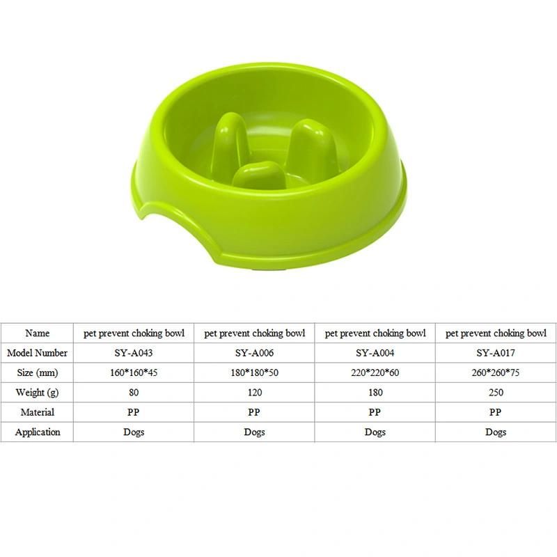 Wholesale Dog Feeder Plastic Dog Bowl with Custom Colors