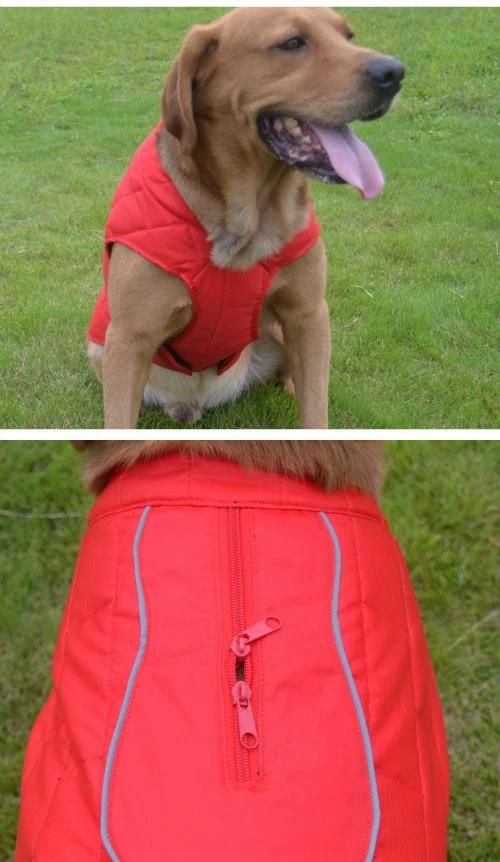 Reflective Double Sides Wearing Dog Coat Clothes Pet Products Large