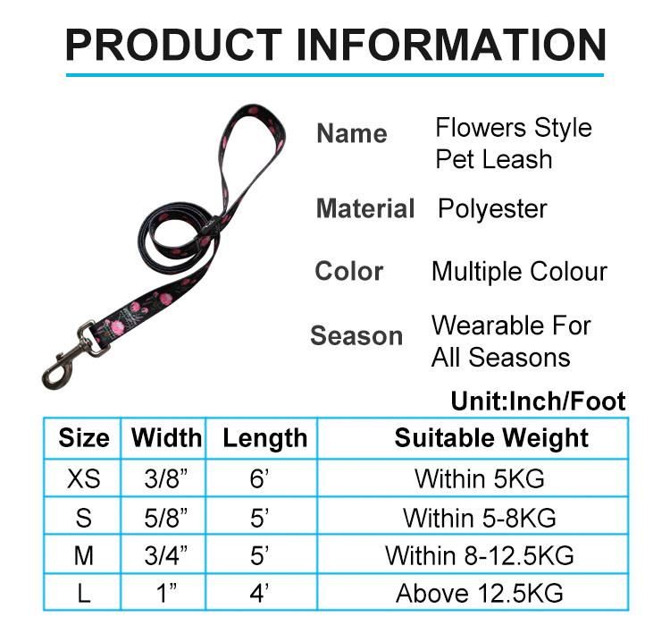 Charm Design High Quality Solid Dog Collar Leash Manufacturer Pet Supplies Dog Collar Laser Brand Leash Set