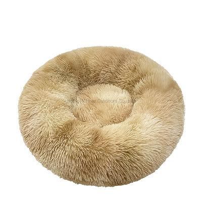 Hot Sale Pet Sofa Bed Mat Soft Keep Warm Pet Bed Mat Solid Color Cat Bed Kennel High Quality Tie Dye Rice Brown Pet Bed