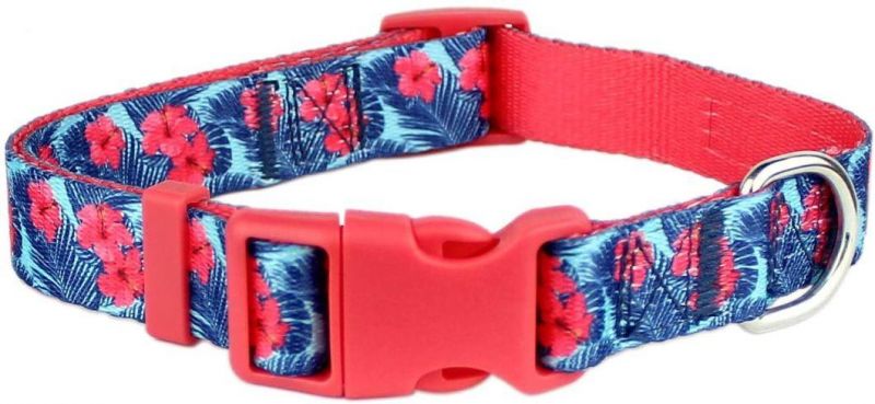 Beautiful Spring and Plaid Designs Pet Adjustable Nylon Dog Collar