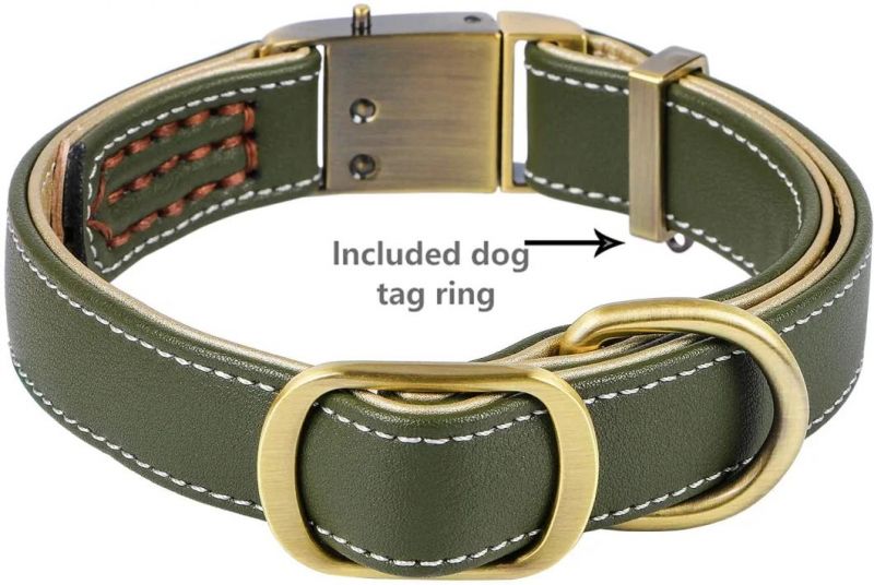 High Quality and Comfort Leather Dog Collar