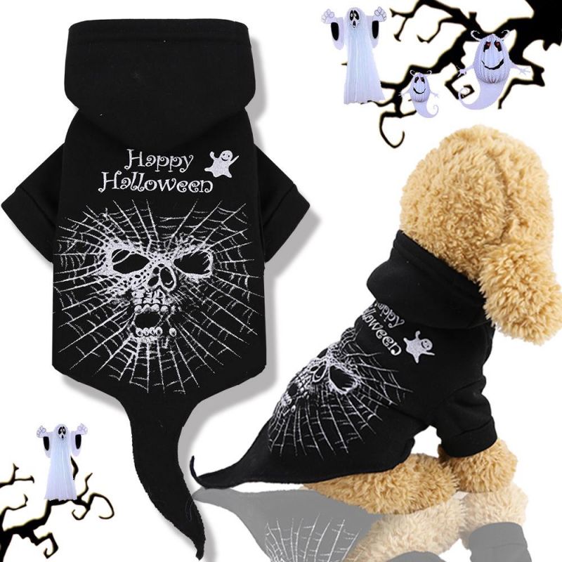 Funny Halloween Costumes Cheap Dog Clothes China Apparel Pet Clothes Warm Human Skeleton