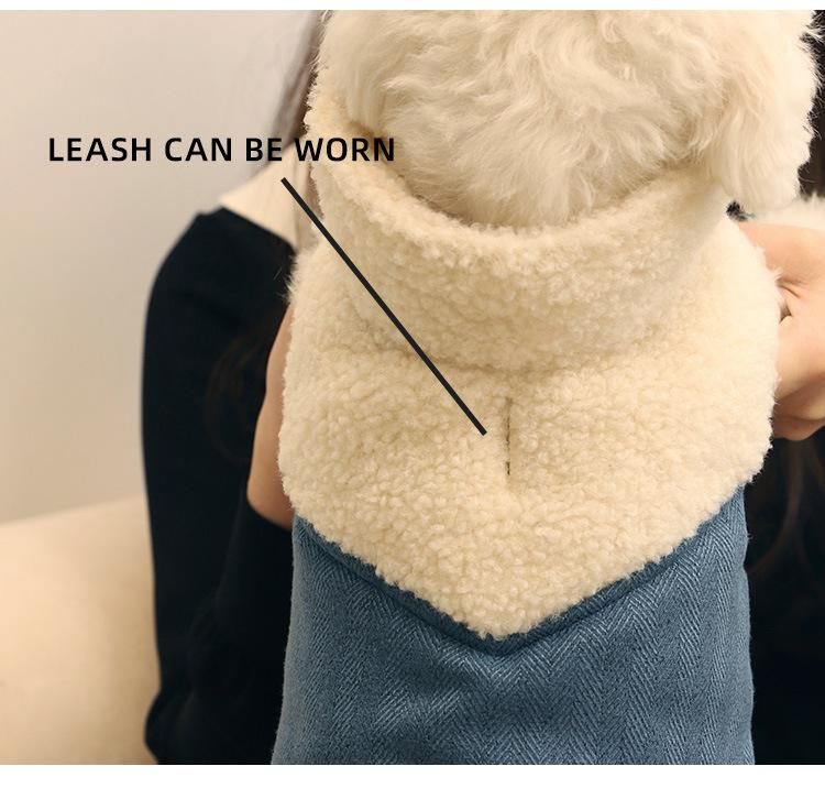 Super Soft Cozy Fleece Clothes with Leash Hole