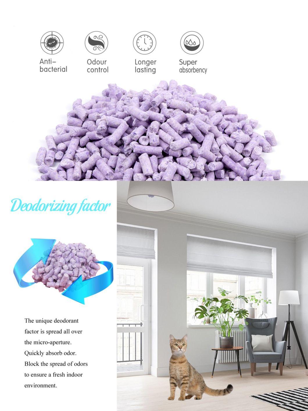 Tofu Cat Litter Added Lavender Fresh with Hard Clump